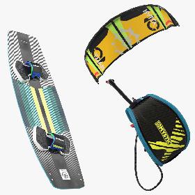 Slingshot Kiteboarding Set 3D model